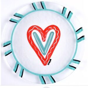 “KOSTA BODA BY ORREFORS” 13 INCH HEART PLATE